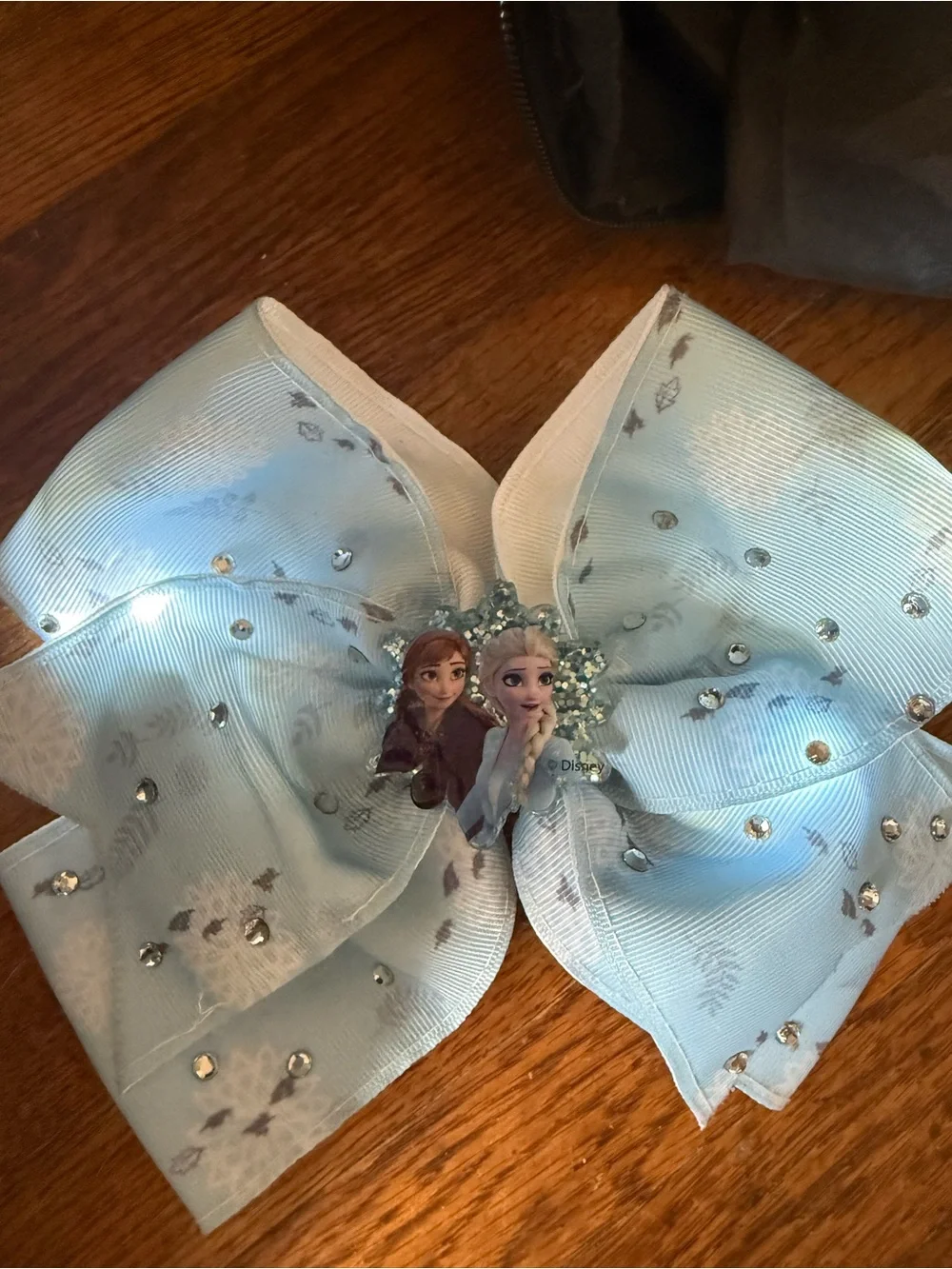 Disney Light Blue Frozen Anna & Elsa Embellished Bow